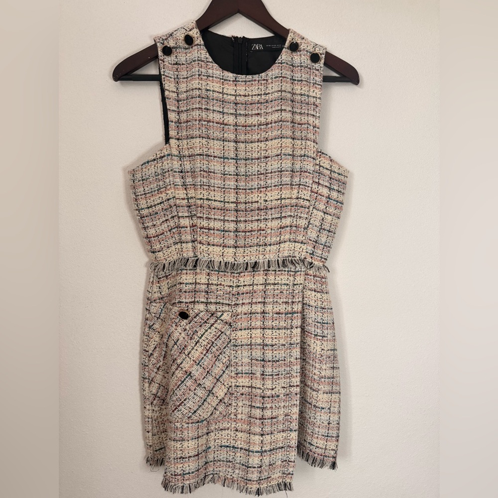 ✨ ZARA Tweed Romper XS – Elegant & Chic